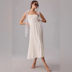 Reformation Kairo Dress NWT in Ivory, Size 10